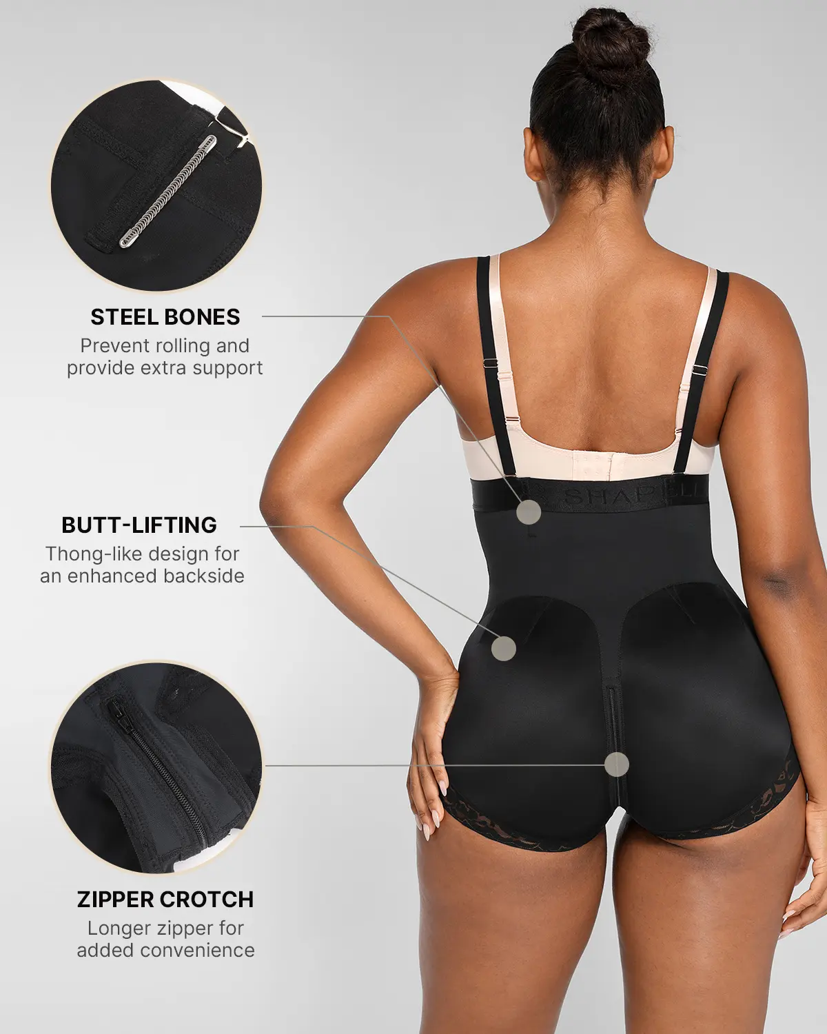 BOOT-YEAH™ AirSlim® Open Bust Shaping Brief - Image 3