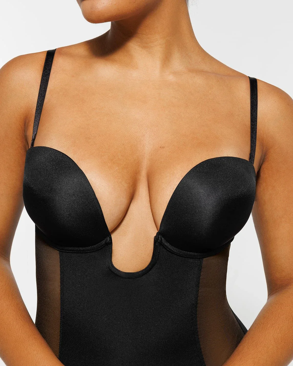 BOOT-YEAH™ MeshSmooth™ Deep Plunge Shaping Bodysuit - Image 15