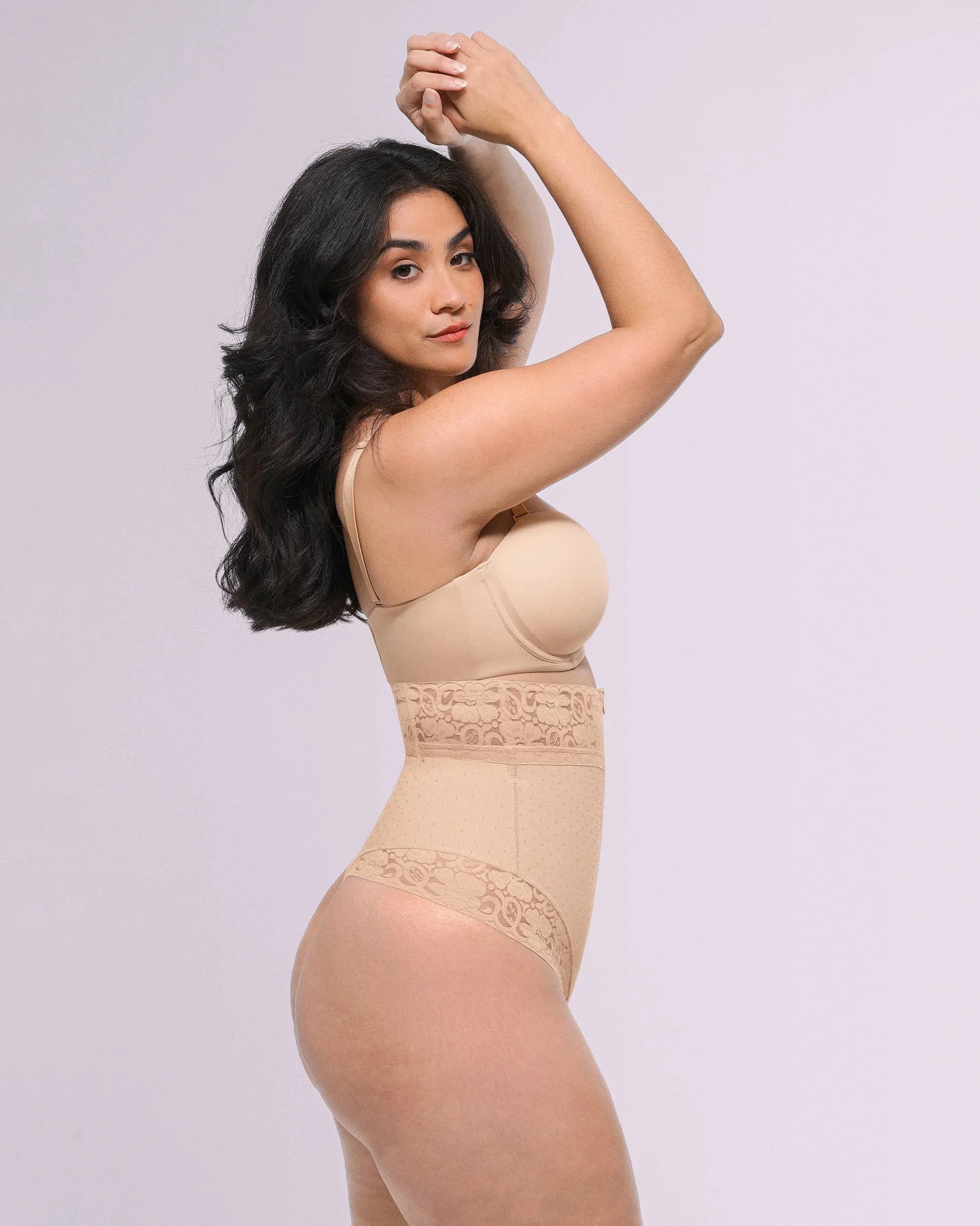 Bare Essentials™ AirSlim® High-Waisted Polka Dot Shaping Thong - Image 8