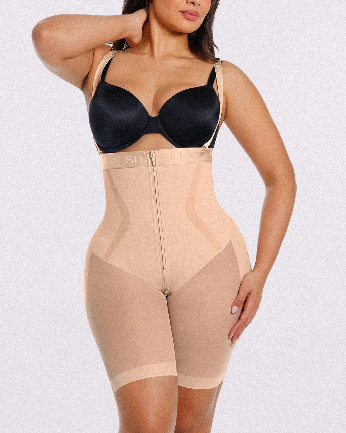 Back Smoothing Lace Underwire Bra + Airy Comfy Short - Image 6