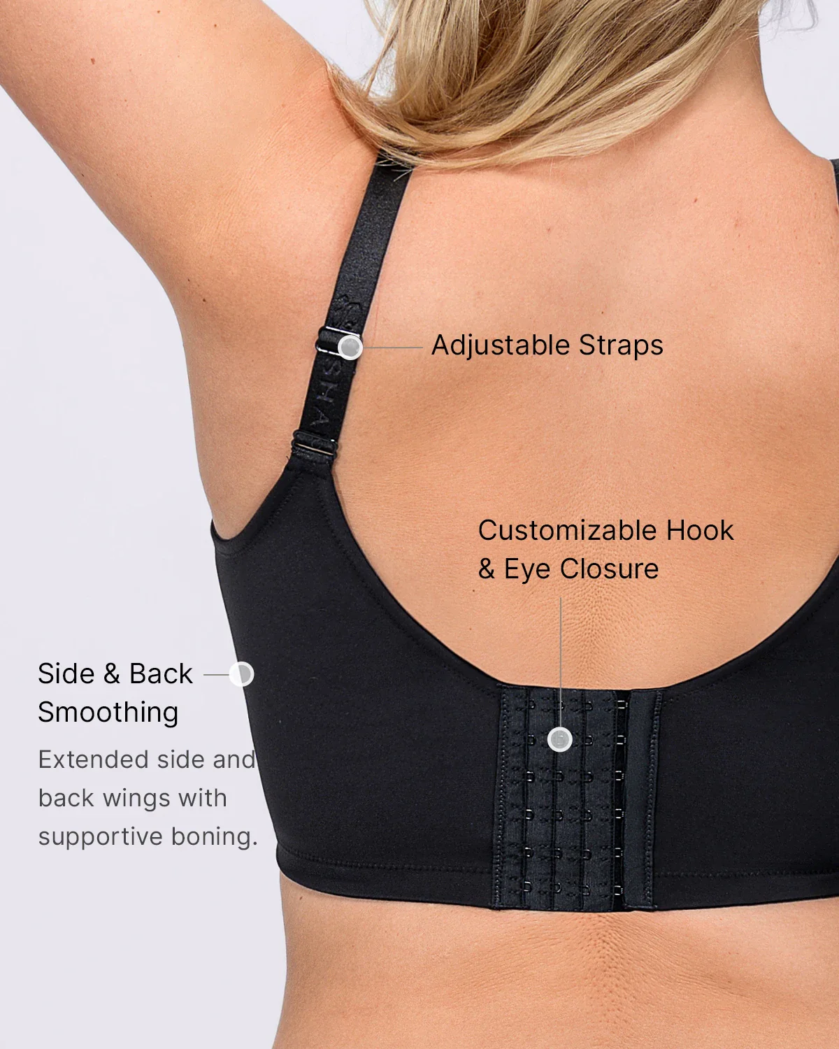 Back Smoothing Lace Underwire Bra + MeshSmooth Short - Image 4
