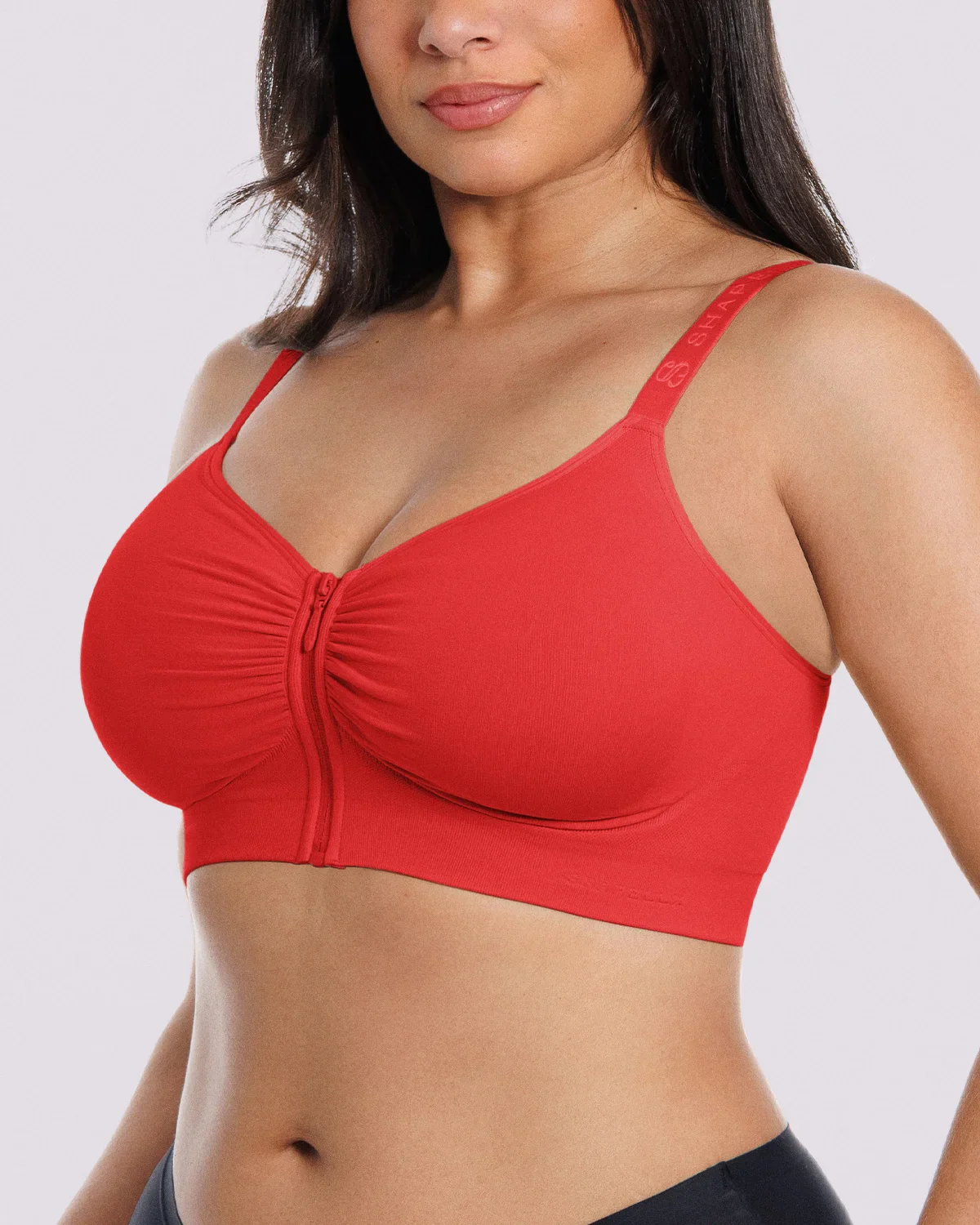 Bare Essentials™ Skin Flow Front-Zipper Wireless Bra - Image 2