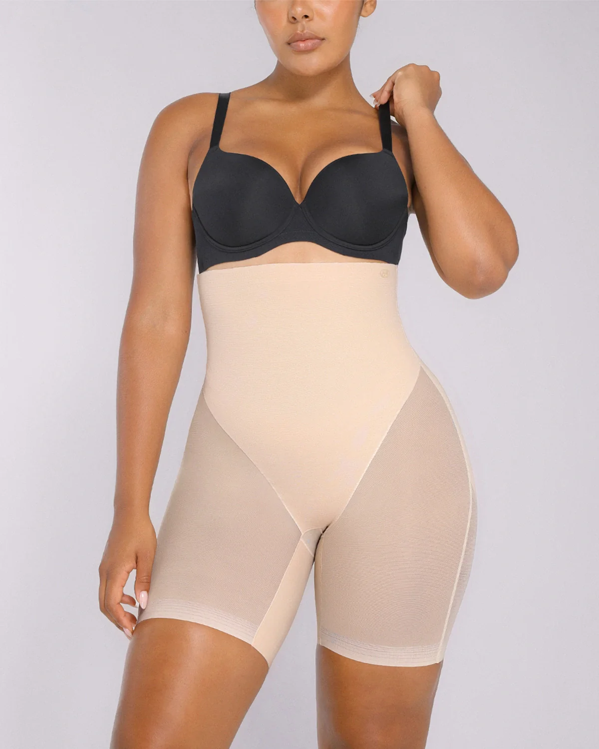 Back Smoothing Lace Underwire Bra + MeshSmooth Short - Image 7