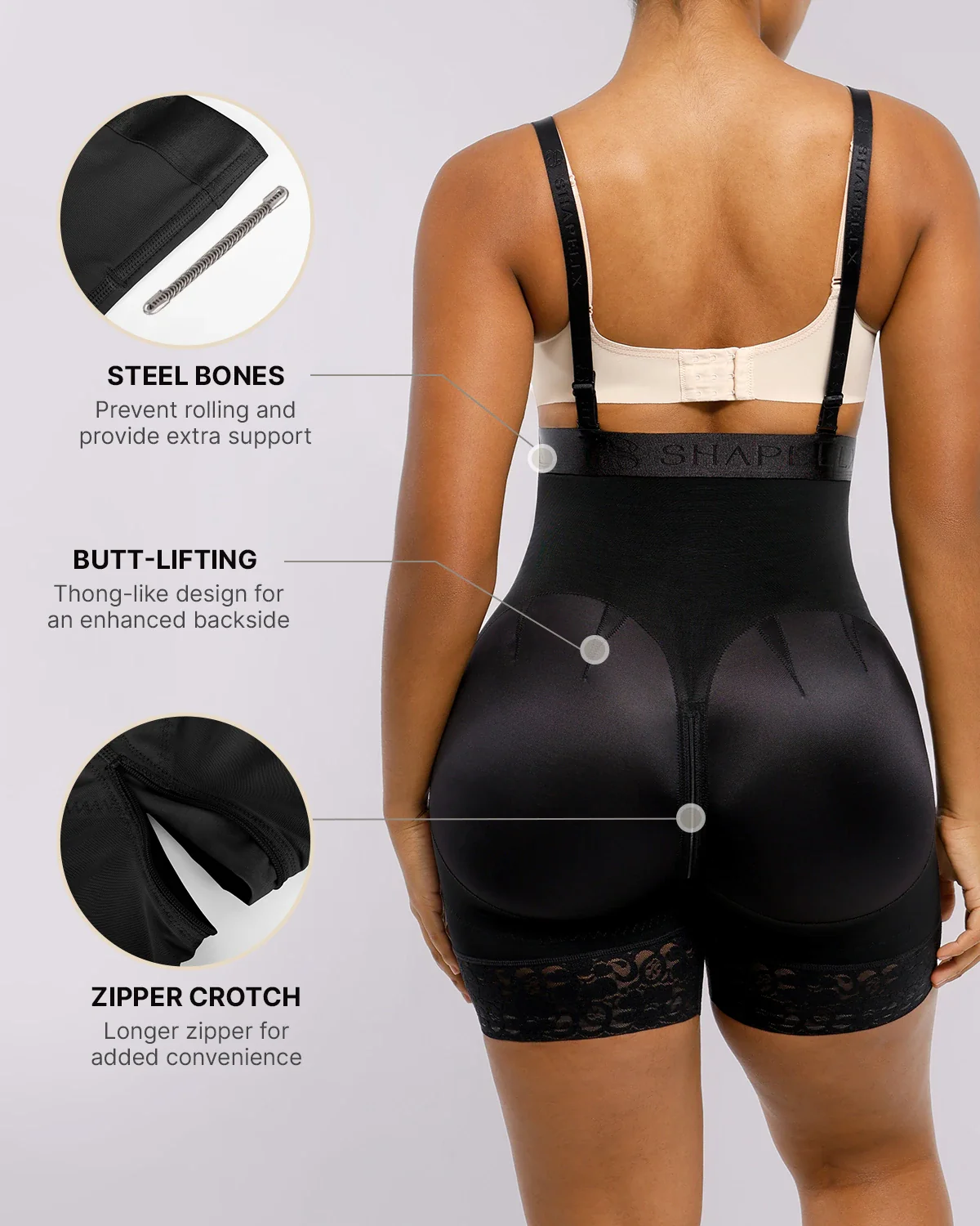 BOOT-YEAH™ AirSlim® Firm Tummy Compression Shaping Short - Image 4